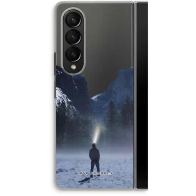 Afbeelding van Case Company® hoesje geschikt voor Samsung Galaxy Z Fold4 Wanderlust Soft Cover Telefoonhoesje Bescherming aan alle Kanten en Schermrand