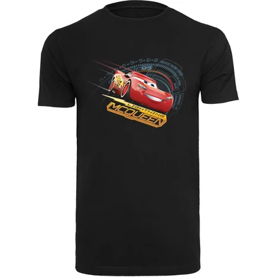Afbeelding van F4NT4STIC Disney CARS Lightning Mcqueen Tshirt print, Heren, Maat: 4XL, Black