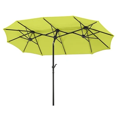 Afbeelding van Schneider Parasol Salerno, appelgroen, 300 x 150 cm rechthoekig, 746 78, frame staal, bespanning polyester, 8,2 kg