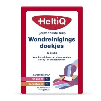 Afbeelding van Heltiq Wondreinigingsdoekjes Schaafwond Stap 1