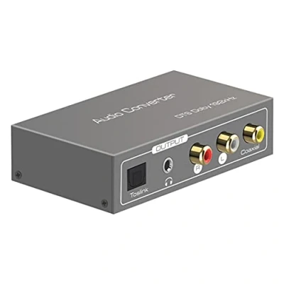 Afbeelding van 192Khz DAC Audio Converter Toslink Optische Coaxiale Compatibel ARC Naar L/R 3.5Mm Adapter