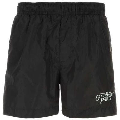 Afbeelding van Logo Embroidered Elasticated Waist Swim Shorts Black