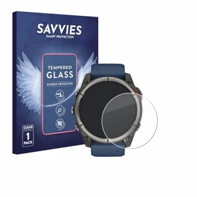 Afbeelding van Savvies Glas Screenprotector voor Garmin quatix 8 (51 mm) Gehard Beschermglas 9H