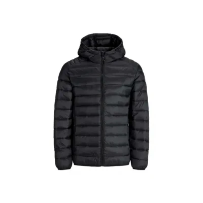 Afbeelding van JACK &amp; JONES ESSENTIALS gewatteerde jas zwart