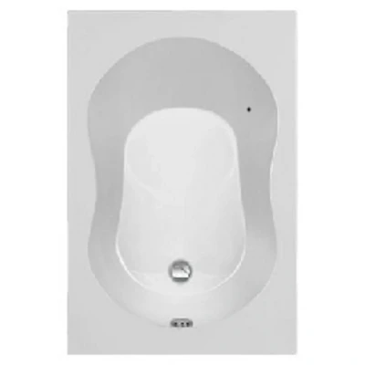 Afbeelding van Plieger compact solobad acryl met poten wit