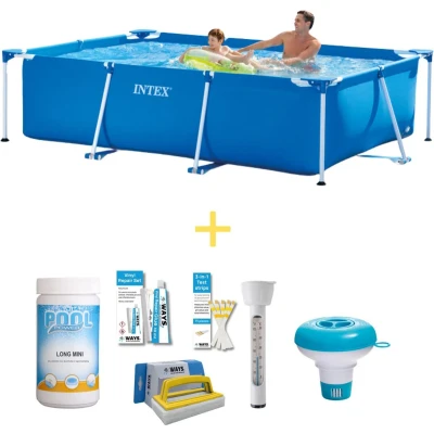 Afbeelding van Intex Zwembad Frame Pool 260 x 160 65 cm Inclusief WAYS Onderhoudspakket
