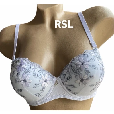 Afbeelding van Bh push up met borduursel 65B/70A wit