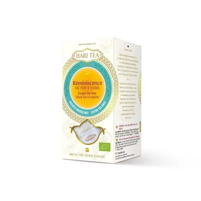 Afbeelding van Hari tea Green &amp; flowers forget me not 10 stuks