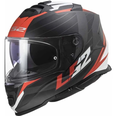 Afbeelding van LS2 FF800 STORM II NERVE MATT BLACK RED 06 M Maat Helm