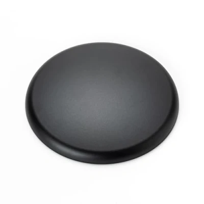Afbeelding van ORION LIGHTSTYLE Extra platte afdekking verdeeldoos PVC 135mm zwart baldakijn afdekdoos afsluiter