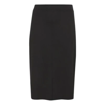 Afbeelding van Kaffe Curve Jenna Alijn rok, Dames, Maat: 54/56, Black deep