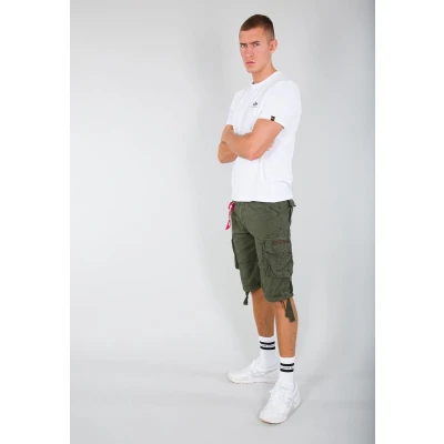 Afbeelding van Alpha Industries JET Shorts, Heren, Maat: 42, Dark oliv