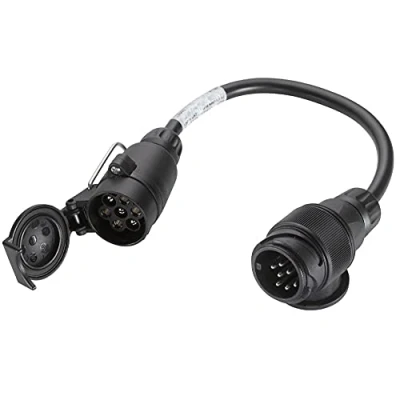 Afbeelding van HELLA VALUEFIT Adapterkabel, aanhangerstekkerdoos 12V Van 13 polig naar 7 Lengte: 250mm Kabel: Kunststof Zwart DIN / ISO: 11446 N Typ/1724 Typ Aantal: 1 8JA 005 952 001