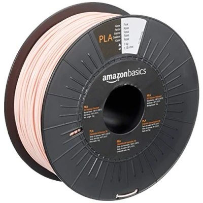 Afbeelding van Amazon Basics 3D printerfilament, PLA, 1,75 mm, roze, spoel van 1 kg