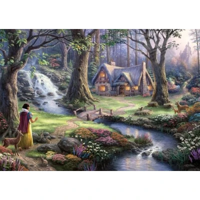 Afbeelding van Snow White Discovers the Cottage Puzzel (1000)