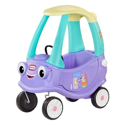 Afbeelding van Little Tikes Bluey Grannies Car Coupe, met 2 accessoires, loper pijpen, voor jongens en meisjes van 1 tot 5 jaar