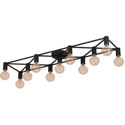Afbeelding van EGLO Speke Plafondlamp E27 156 cm Zwart