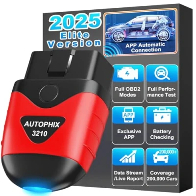 Afbeelding van AUTOPHIX 3210 Bluetooth OBD2 diagnoseapparaat voor iOS en Android EOBD OBDII autoscanner met batterijtest, foutcode lezen wissen