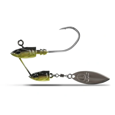 Afbeelding van VMC Softbait Twinjig Spinner Green 11g (2 Stuks)