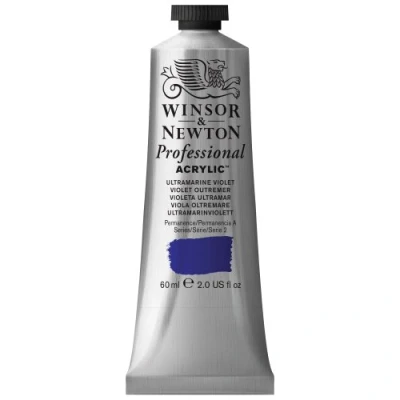 Afbeelding van Winsor &amp; Newton 2320672 Professionele acrylverf, hoge dekking, kunstenaarskwaliteit, lichtecht 60ml Tube, Ultramarine Violet