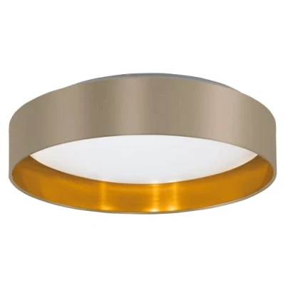 Afbeelding van EGLO Maserlo 2 plafondlamp inclusief LED 3000K 2500lm 38cm Goud, Taupe, Wit