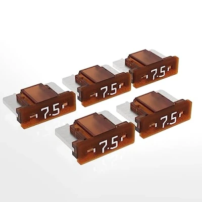 Afbeelding van AUPROTEC Mini LP autozekeringen, platte steekzekeringen 2A 30A keuze: 7,5 A, bruin, 5 stuks