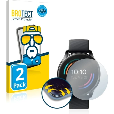 Afbeelding van BROTECT Full Cover Screen Protector voor OnePlus Watch (2 Stuks) Schermbeschermer, 3D Curved