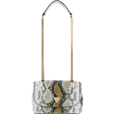 Afbeelding van GUESS Schoudertas Cosette Mini Convertible XBody Flap Yellow Multi Veelkleurig