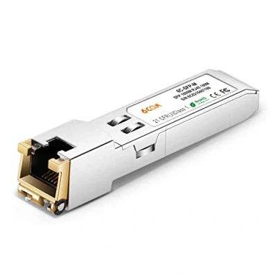 Afbeelding van 6COM GIGA SFP aan RJ45 de Zendontvanger 1000Base t Gigabit van Kopermodule voor Cisco GLC T, Ubiquiti, Netgear, D Link, Supermicro, TP Link CAT5e Kabel tot 100m
