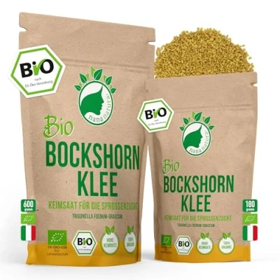 Afbeelding van NanaNatura&#039;s Biologische Fenegriek Zaden Spruitjes Kiemzaden 180g Kiemkrachtige voor Kiemcultuur Microgroenten in het kiempotje