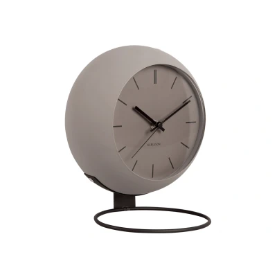 Afbeelding van Karlsson Staande klok Nirvana Globe Rond Donker Warmgrijs Ø21cm