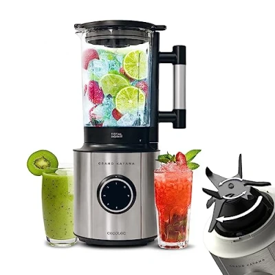 Afbeelding van Cecotec Grand Katana staafmixer, 2700 W, 18 Total Destroy B. Thermobestendige glazen kan 1,8 l, behuizing van roestvrij staal, TotalDestroy technologie, 8 messen, 5 snelheden
