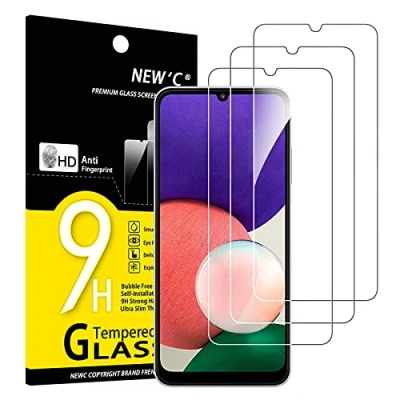 Afbeelding van NEW&#039;C 3 Stuks, Screen Protector voor Samsung Galaxy A22 4G, Gehard Glass Schermbeschermer Film 0.33 mm ultra transparant, resistent