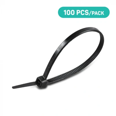 Afbeelding van V TAC Nylon Kabelbinder 3,5x150mm Zwart 100 stuks/verpakking