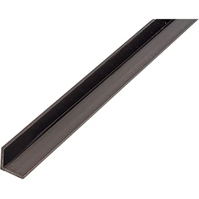Afbeelding van Alberts 479053 hoekprofiel kunststof, zwart 1000 x 25 mm