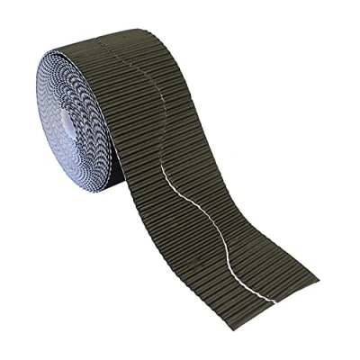 Afbeelding van Bright Ideas Gegolfde rand Roll voor School Displays, Zwart, 57mm x 7.5m, BI7890