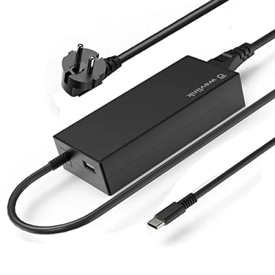 Afbeelding van 112 W laptoplader USB C, type C universele voeding, voor MacBook Pro/Air Dell HP Samsung Asus Huawei Matebook Xiaomi Air Lenovo ThinkPad Acer Notebook en smartphones.