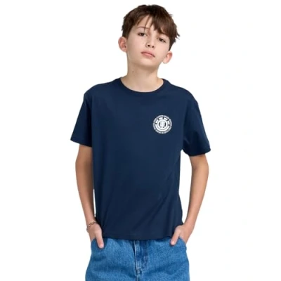 Afbeelding van Element SEAL Unisex Tshirt print voor kinderen, Maat: 176, Eclipse navy