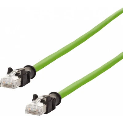 Afbeelding van Metz Connect 142M2X55010 RJ45 Netwerkkabel, patchkabel CAT 6A S/FTP 1.00 m Groen PUR mantel, Zuurbestendig, Ozonbestendig, UV bestendig, Geschikt voor
