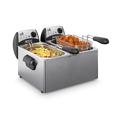 Afbeelding van FRITEL dubbele friteuse FR 1355M DUO met koude zone 2x 3 liter 2000W