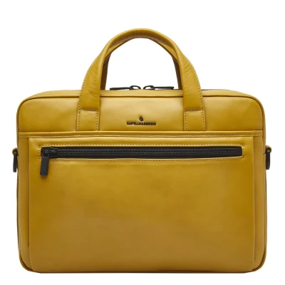 Afbeelding van Castelijn &amp; Beerens Nappa X Charlie Laptop / Tablet Tas 15,6&#039;&#039; geel Laptoptas