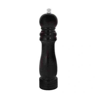 Afbeelding van Pepermolen, zoutmolen, kruidenmolen, zoutmolen (groot 20,5 cm, zwart)
