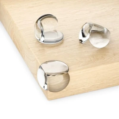 Afbeelding van deleyCON 20 Stuks Hoekbeschermers Zelfklevend Silicone Transparant Zacht Rond 20mm x 30mm Baby Kinderen Stoothoeken Tafelrandbeschermers voor Hout, Metaal, Tafel, Glazen Tafel en nog Veel Meer.