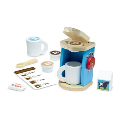 Afbeelding van Melissa &amp; Doug houten espresso / koffiezetapparaat