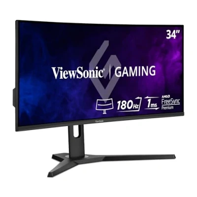 Afbeelding van Viewsonic VX3418 2KPC Gaming monitor Energielabel G (A G) 86.4 cm (34 inch) 3440 x 1440 Pixel 21:9 1 ms DisplayPort, HDMI, Hoofdtelefoon (3.5 mm jackplug) VA