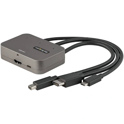 Afbeelding van StarTech.com CDPHDMDP2HD video kabel adapter 0,27 m HDMI + USB Mini DisplayPort Type C