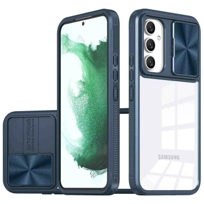 Afbeelding van Samsung Galaxy A54 (5G) Hoesje Kunststof iMoshion Hardcase/Backcover Donkerblauw Telefoonhoesje