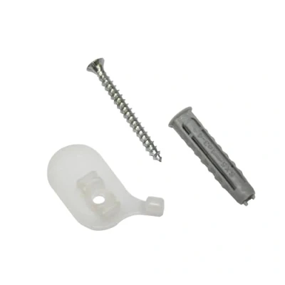 Afbeelding van Gardinia Plafondsteun voor aluminium gordijnrail, 1 rails, wit, set van 2 stuks