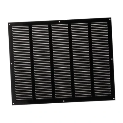 Afbeelding van Generic 500 x 400 mm, zwart, ventilatierooster, afsluitrooster, insectenbescherming, afvoerlucht, toevoerlucht, metalen rooster