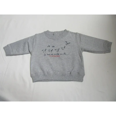 Afbeelding van petit bateau , jongens s.shirt grijst 6 maand 67